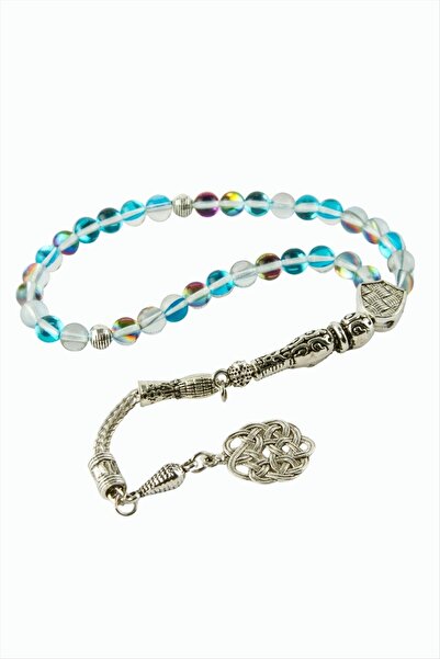 FREEDOM STOREE Quartz Neon Natural Stone Prayer Beads 6 mm