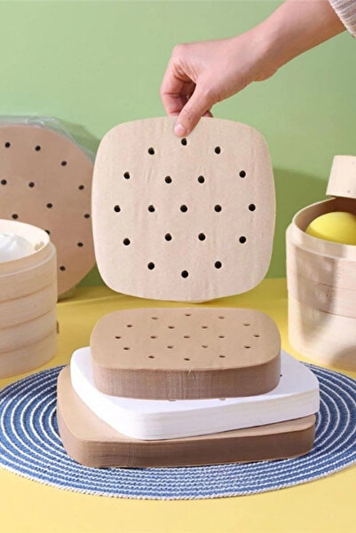 Privo ورق طهي للقلاية الهوائية 50 قطعة للاستخدام مرة واحدة موديل مثقوب مربع ا...