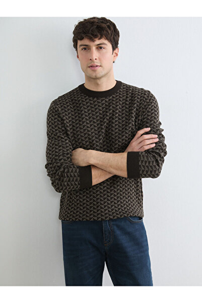 LC Waikiki Özmarka New Season Men's Patterned Regular Fit Knitwear Sweater
