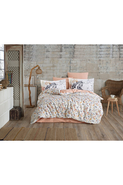 Hobby Cotton Poplin Bed Linen 2 Persons - Fiesta Salmon