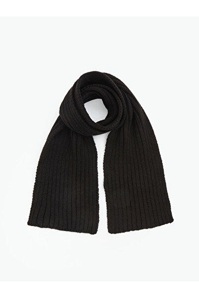 LC Waikiki ملابس GÜLİS! الموسم الجديد: وشاح تريكو أسود للأولاد