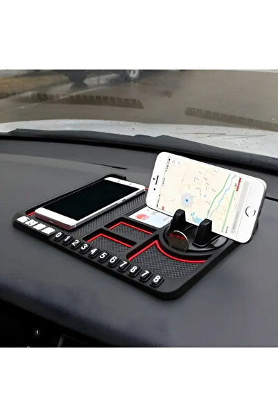 MİNGODAN Araç İçi Kaymaz Silikon Telefon Tutucu & Torpido Üstü Organizer – Nu...