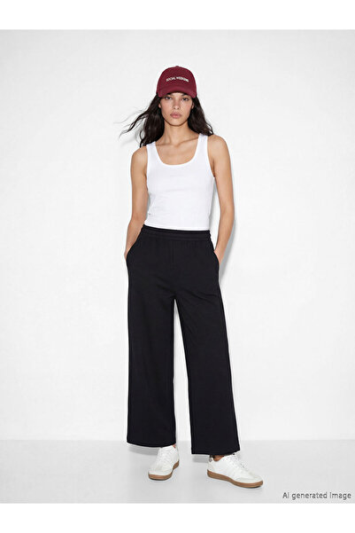 LC Waikiki Rmz Gi̇yi̇m Farkiyla Women's Thick Sweatpants with Waist Cord