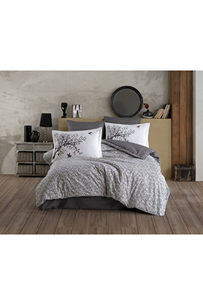 Hobby Cotton Poplin Bed Linen 2 Persons - Arianna - Grey