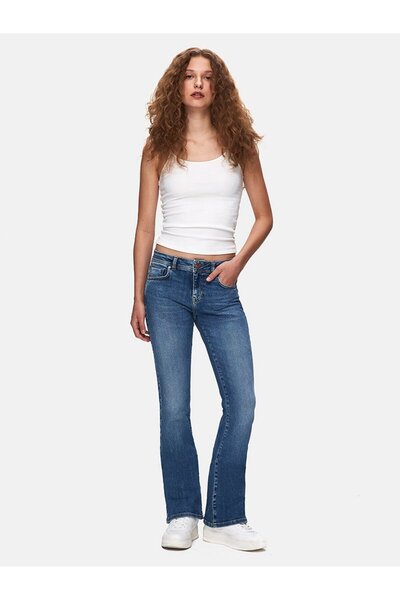 Ltb Juliana Slim Fit Mid Waist Mid Indigo Jean Pants