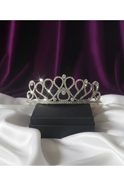 Estilo Lingerie Hürrem Model Silver Color Bridal Crown, Promise Engagement Cr...
