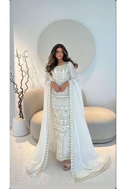 NO BRAND Barbie embroidered jalabiya