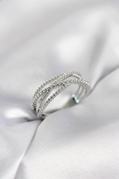 Nacario Mey Import ®   Silver Color Spiral Model Women's Ring