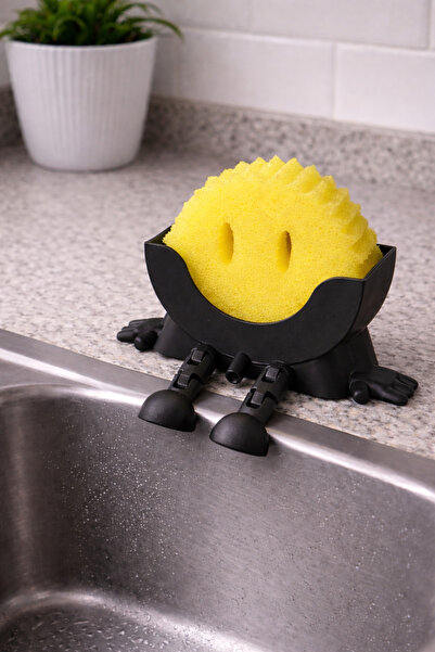 Vescarri Drenajlı Süngerlik – Tezgah Üstü Sünger Tutucu & Mutfak Organizer