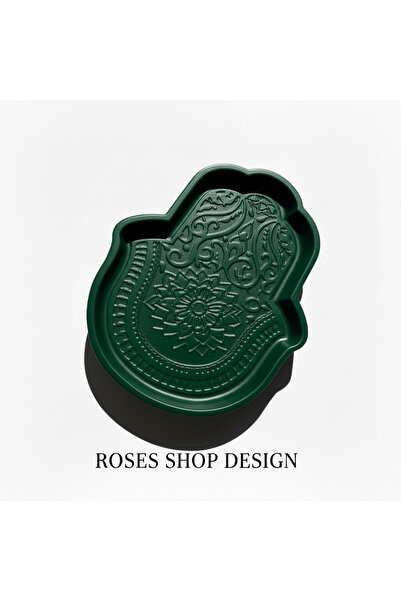 Roses Fatıman's Hand Object Plate Presentation Gift Object