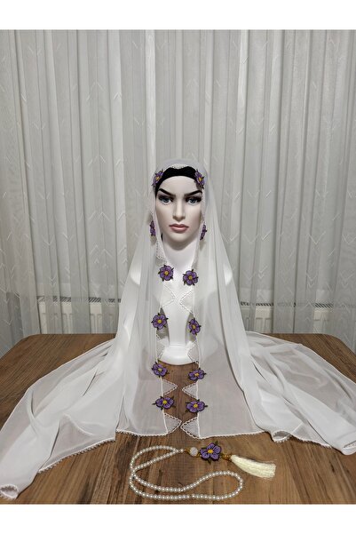 DEVSER Needlepoint Prayer Head Scarf