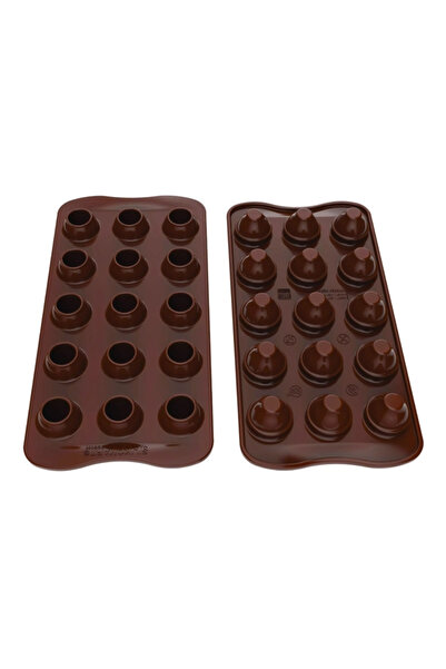silikomart Silicone mold for chocolate pralines Chocado Choco Egg, egg 15 cav...