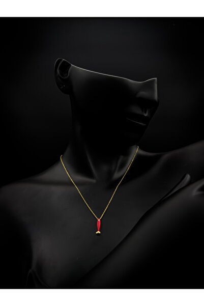 Store Lucky Red (Şanslı Kırmızı) Kolye 925 Ayar Gümüş