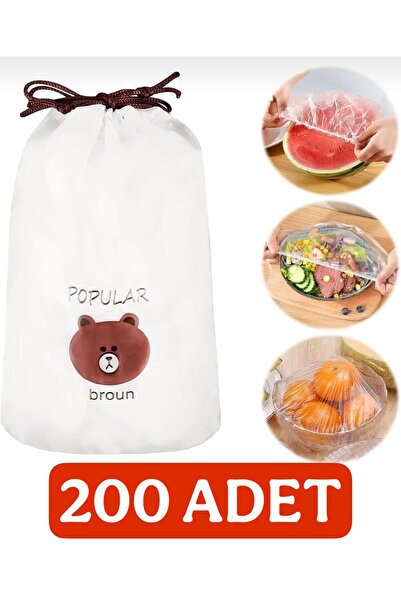 Funny Life 200 Adet Pratik Tazeliği Koruyan Tencere ve Tabak Bonesi - Çok Ama...