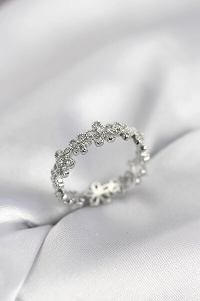 Nacario Mey imports ®   Silver color ordered flower model zircon stone women'...