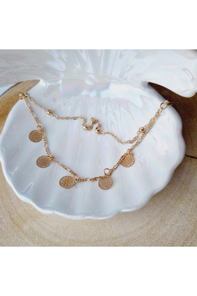 Airmag Χρυσό βραχιόλι με γούρι Λουλούδι της Ζωής