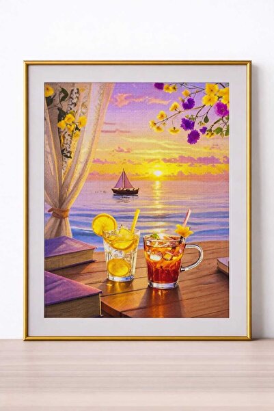 DNZt 5D Diamond Painting 50x40 cm Elmas Mozaik Boncuklu Taşlı Goblen Pano Tab...