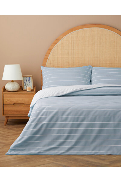 English Home Timeless Line Easy-Iron Double Duvet Cover Set 200X220 cm Light ...