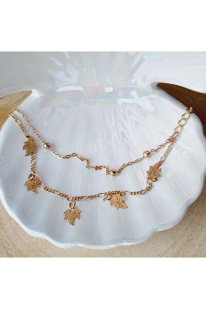 Airmag Bratara aurie, reglabila, charm Frunza vita de vie