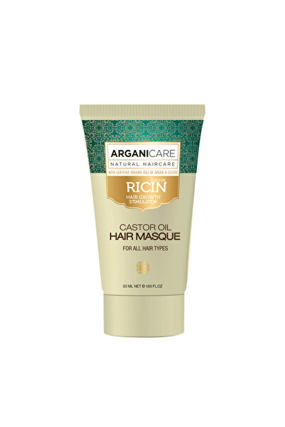 Arganicare Mască de călătorie pentru stimularea creșterii părului cu ulei de ...