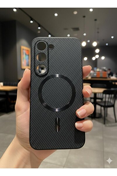 TECNOTREND Tecno Spark 40 Pro Uyumlu Telefon Kılıfı Karbon Fiber Dokulu Elekt...
