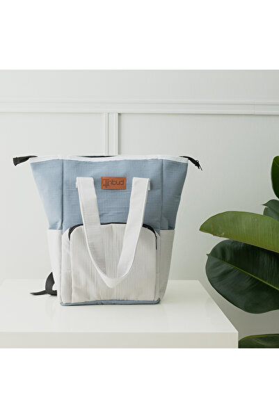 tinibud حقيبة الأم والطفل مصنوعة من قطن الموسلين بنسبة 100%، مقاس 35x27 سم، ح...