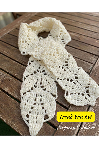 TrendYünEvi El Örgüsü Atkı&Boyunluk (150cm)