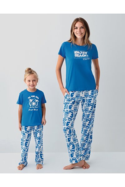 Arnetta Σετ πιτζάμες μητέρας-κόρης 100% βαμβακερό με κοντά μανίκια (τα μεγέθη...