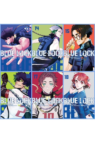 Komik Şeyler Blue Lock 13-18. Ciltler 6 lı Manga Seti