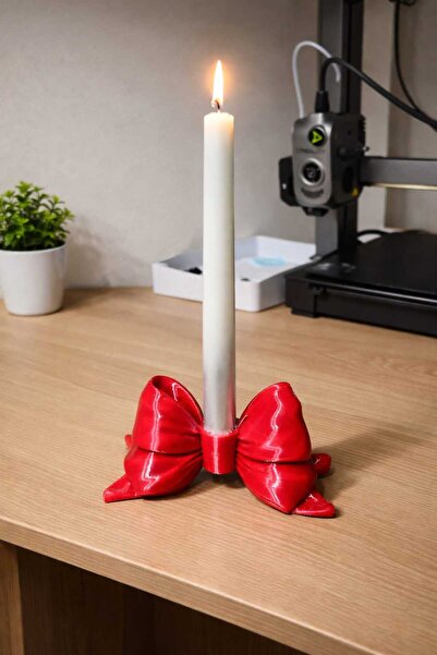 Ades Store Ades Kurdele Tasarımlı Dekoratif Mumluk – Masa Üstü Şık Mum Tutucu...