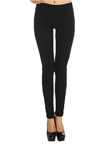 White Label Thermal Leggings for Women, Black, Size 2XL-3XL