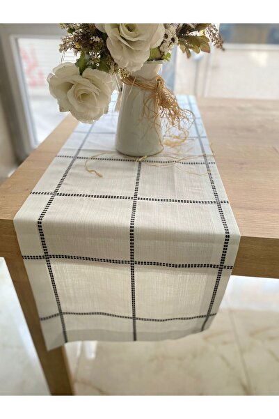 Ceki Home French Lace Detailed Single Runner, Table Runner, Tablecloth Runner...