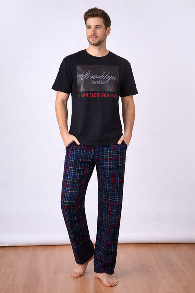 NBB Black Men's Pajama Suit