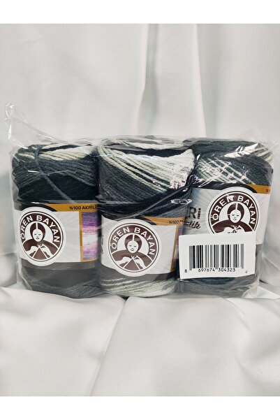 Ören Bayan FAVORİ BATİK Ebruli El Örgü İpi (3 Adet) - Renk: 904