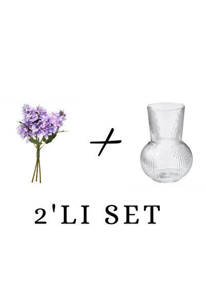IKEA SET 2 bucăți buchet artificial SMYCKA, liliac, 36 cm, pentru interior și...