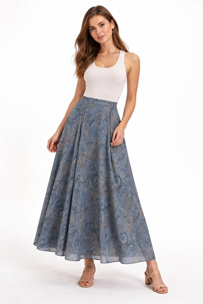 Avakado Φούστα σιφόν με έθνικ σχέδια