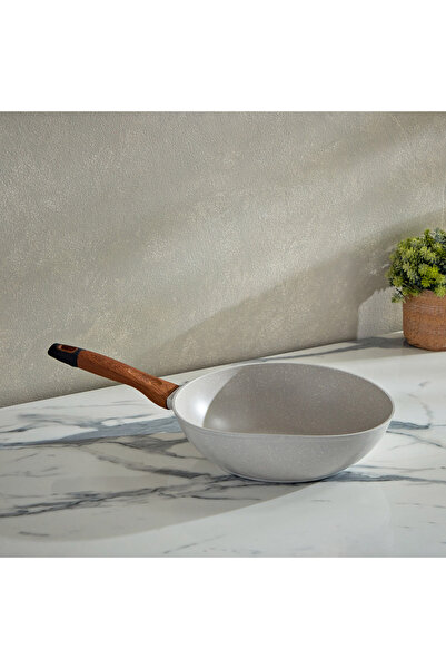 Generic مقلاة ووك لا ناتورا فورجد للحث الحراري - 28 سم