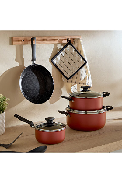 Generic طقم أواني طهي ترامونتينا باريس غير لاصقة مكون من 7 قطع