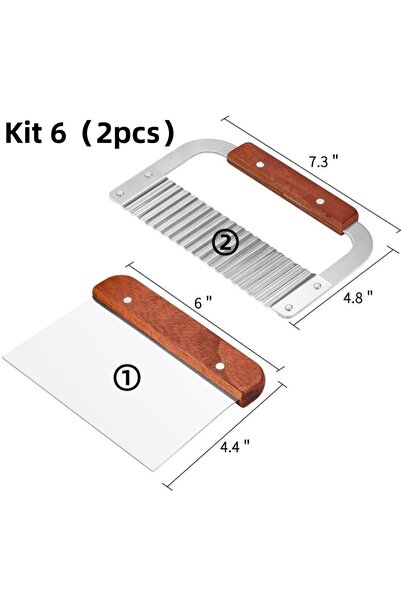 Choice1 Kit 6(2pcs) Rectangular Handmade Soap Molds Kit with Cutter DIY 42 Oz...