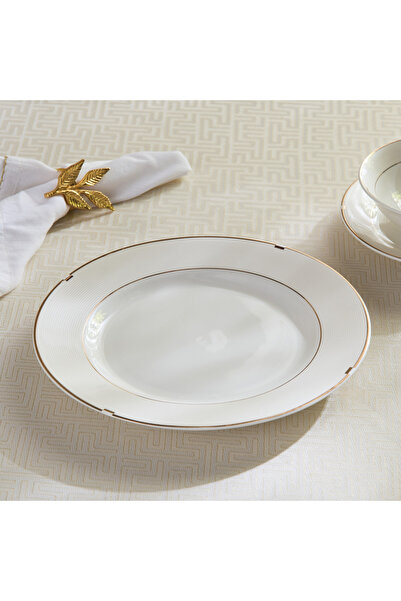 Generic Rib Porcelain Dinner Plate - 26.5 cm