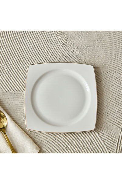 Generic Peace New Bone China Line Square Side Plate - 20 cm