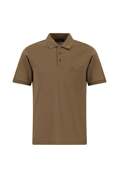 Abdullah Kiğılı Regular Fit Cotton Embroidered Mercerized Polo Collar T-Shirt