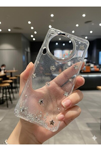 TECNOTREND Tecno Camon 30 Uyumlu Kılıf Airbag Tasarımlı Simli Şeffaf Kutup Kapak