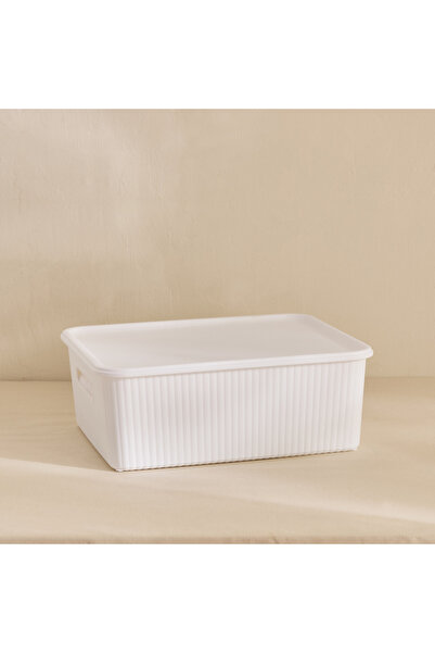 Home Box Orion Medium Ribbed Container with Lid