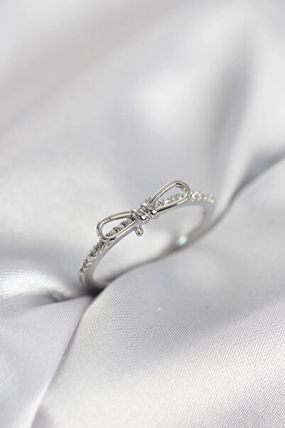 shopwave خاتم نسائي فضي اللون مرصع بحجر الزركون - TJ-BYK4096