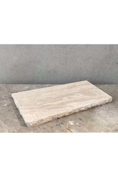 Generic Travertine Beige board Two Natural Edgs