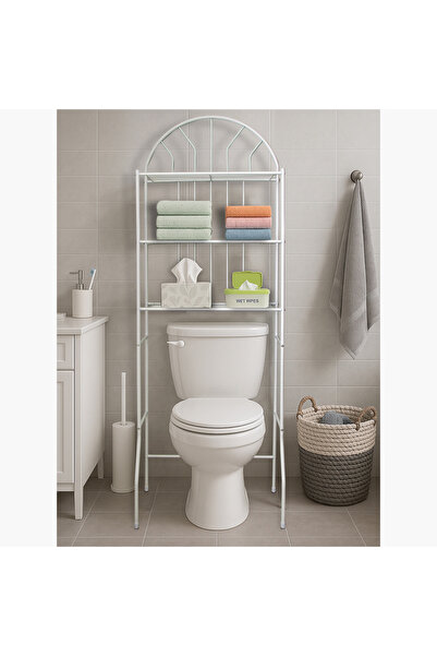Generic Movo Vanilla 3-Tier Heavy Duty Bathroom Storage Shelf