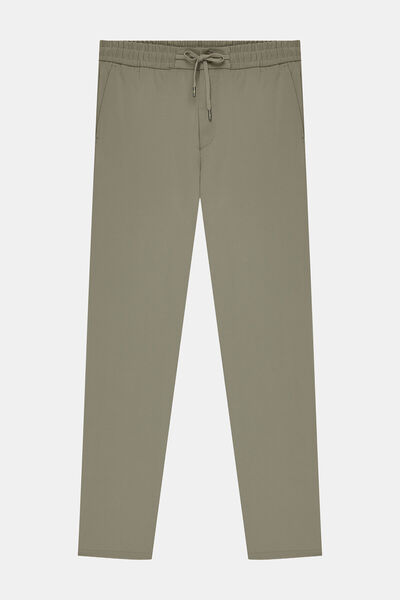 W Collection Beige Tube-Let Jogger Sports Pants