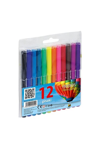 Fiorello Цветни маркери 160-1382, 12 цвята, PVC блистер