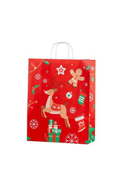 Colorarte Punga cadou Craciun 24401, A3, 32x41x12cm, 100g/mp, rosie, manere d...